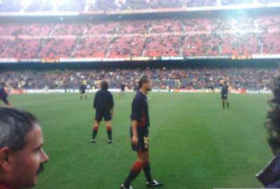 Barcelona - a Football Story,
Standing next to Rivaldo